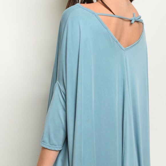 DEEP SKY BLUE TOP - Picture 6 of 7